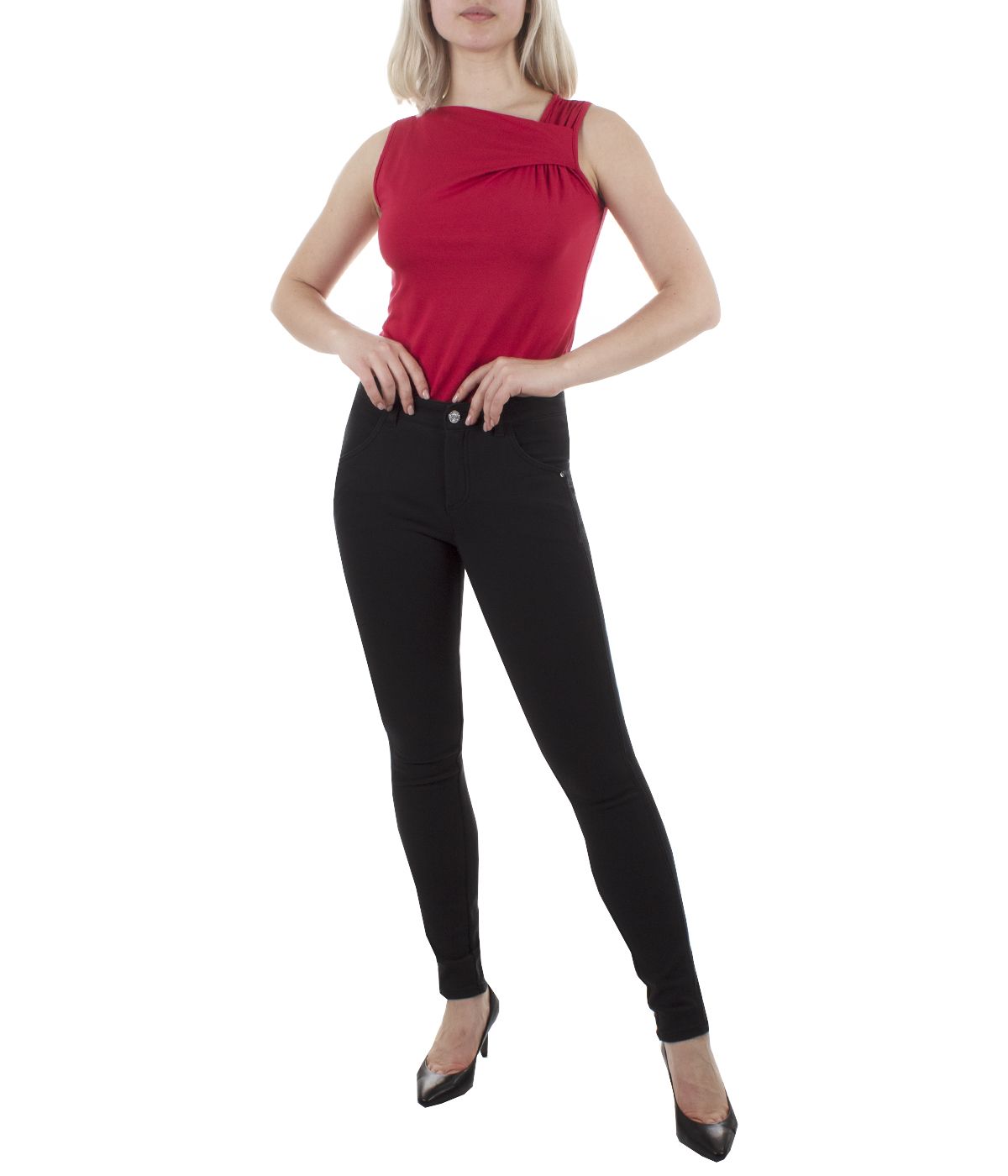 Cotton skinny type trousers 2